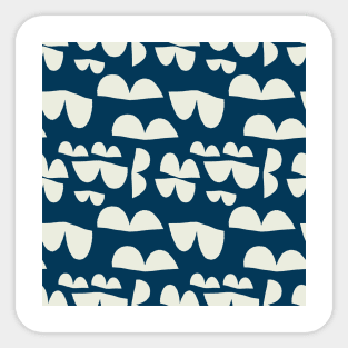 Modern Abstract Shape Patterns II Sticker
